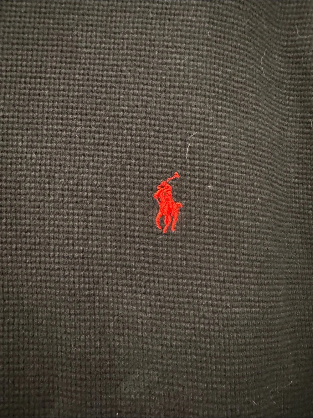 Polo Ralph Lauren Waffle Knit Thermal Shirt | Black | Medium